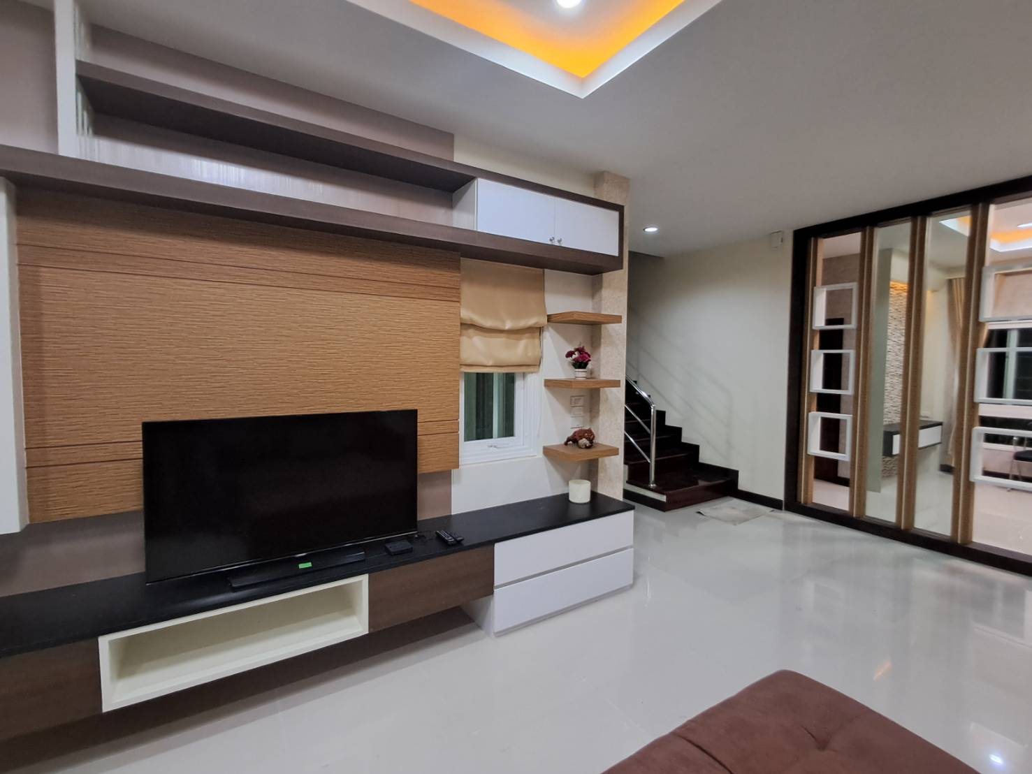 Cozy seating area in the main living space